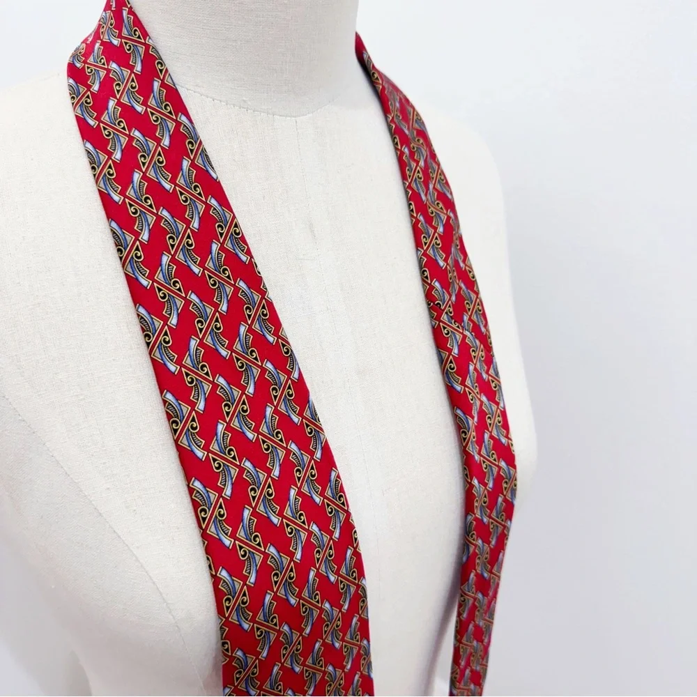 Robert Talbott Nordstrom Red Men’s Silk Tie Handsewn 56”